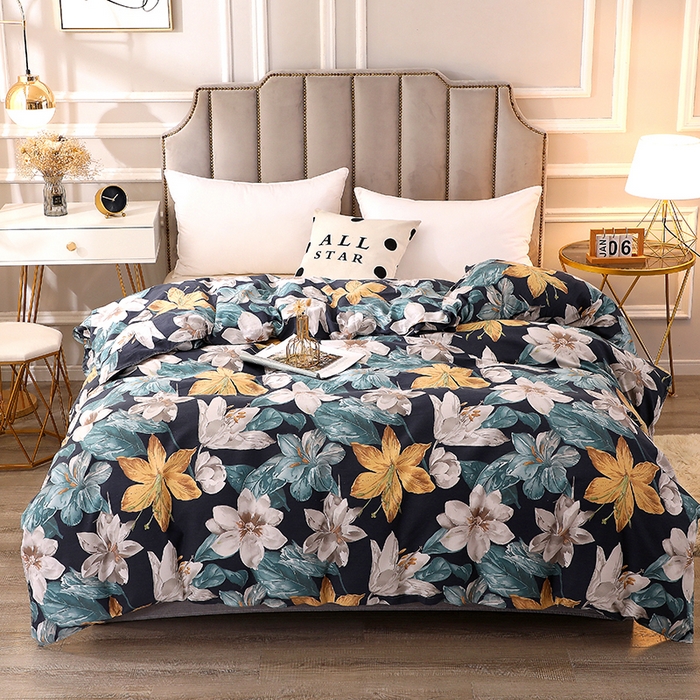 91家纺网 家纺一手货源 找家纺 贝兰仙奴 2024新款利兹系列磨毛多规格单被套 暗香