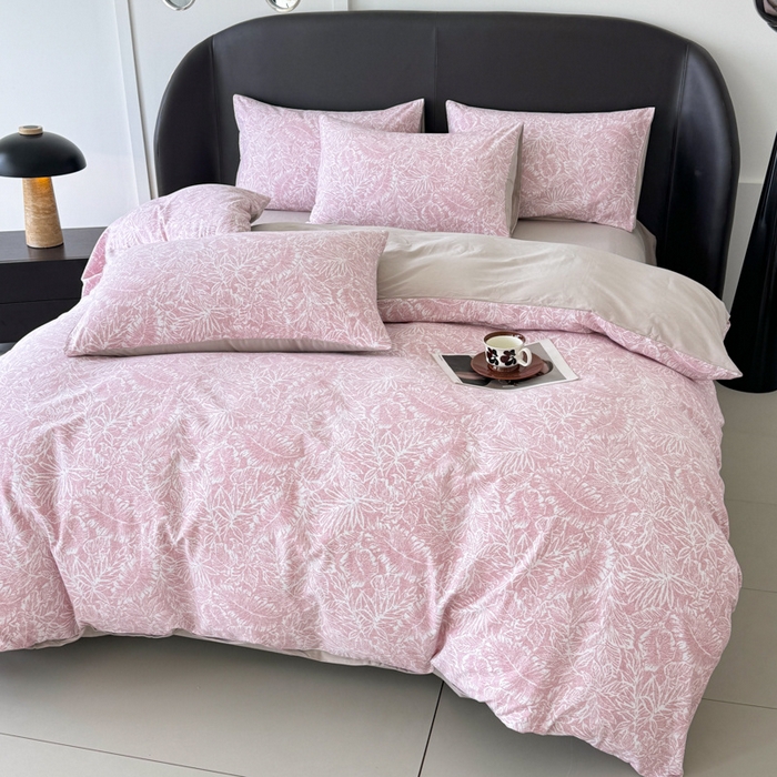 91家纺网 家纺一手货源 找家纺 千朵 2024新款轻奢全棉磨毛四件套 菲洛蒙