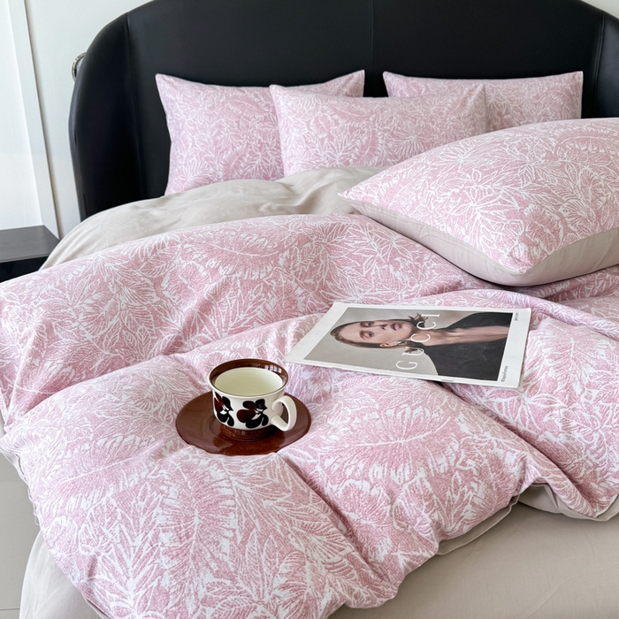 91家纺网 家纺一手货源 找家纺 千朵 2024新款轻奢全棉磨毛四件套 菲洛蒙