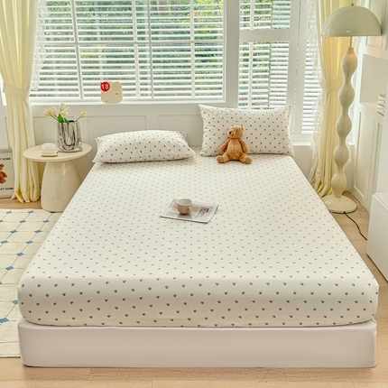 柠馨 2024新款简约全棉时尚印花床笠 拾忆