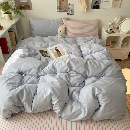 91家纺网 家纺一手货源 找家纺 （总）XIWEN-希文家纺 2024新款全棉色织水洗棉混搭四件套