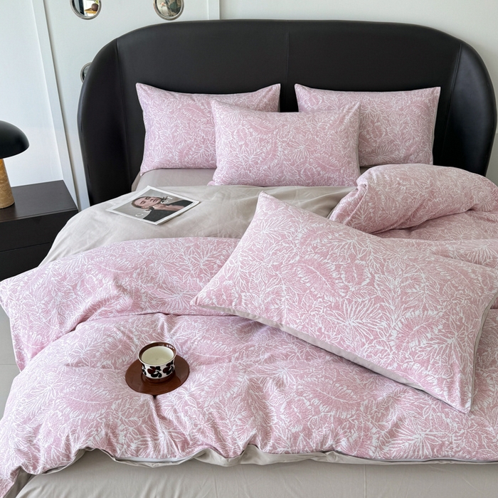 91家纺网 家纺一手货源 找家纺 千朵 2024新款轻奢全棉磨毛四件套 菲洛蒙