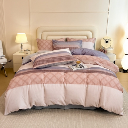 91家纺网 家纺一手货源 找家纺 （总）印季家纺 2024新款数码印花全棉加厚磨毛四件套