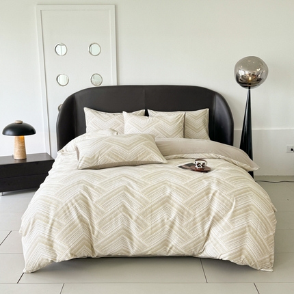 千朵 2024新款轻奢全棉磨毛四件套 艾文绿