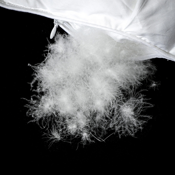 91家纺网 家纺一手货源 找家纺 兰言诺羽绒被 2025新款雅韵-全棉柔赛丝纽花羽绒被 白色