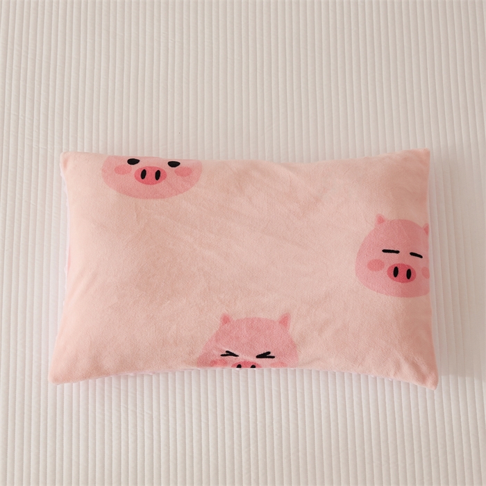 91家纺网 家纺一手货源 找家纺 艾佳宝贝 2024牛奶绒豆豆绒可拆式多功能防踢被 防踢被-pink小猪