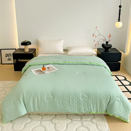 亚龙工厂店 2024新款双胎子母被 青果绿