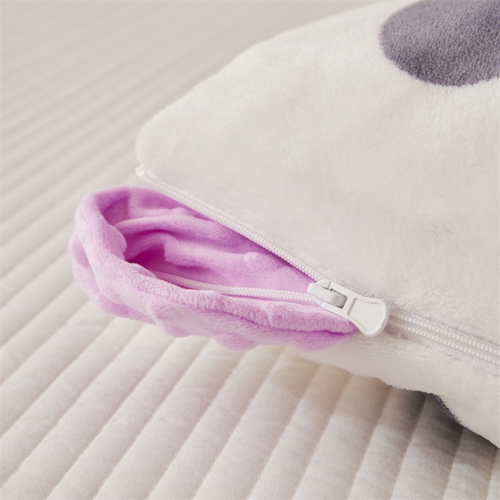 91家纺网 家纺一手货源 找家纺 艾佳宝贝 2024牛奶绒豆豆绒可拆式多功能防踢被 防踢被-多彩草莓熊