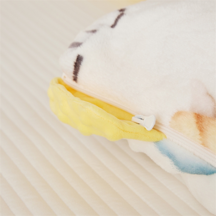 91家纺网 家纺一手货源 找家纺 艾佳宝贝 2024牛奶绒豆豆绒可拆式多功能防踢被 防踢被-萌趣动物园