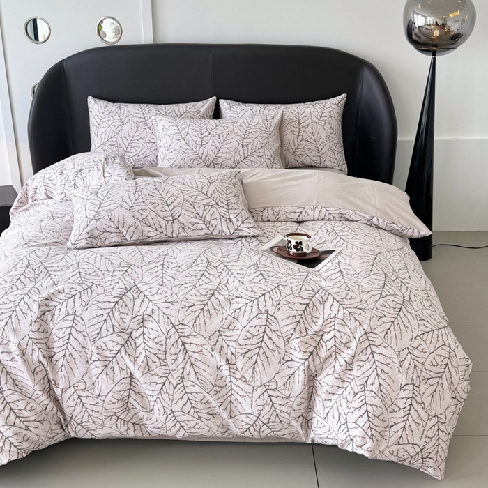 91家纺网 家纺一手货源 找家纺 千朵 2024新款轻奢全棉磨毛四件套 晨梦