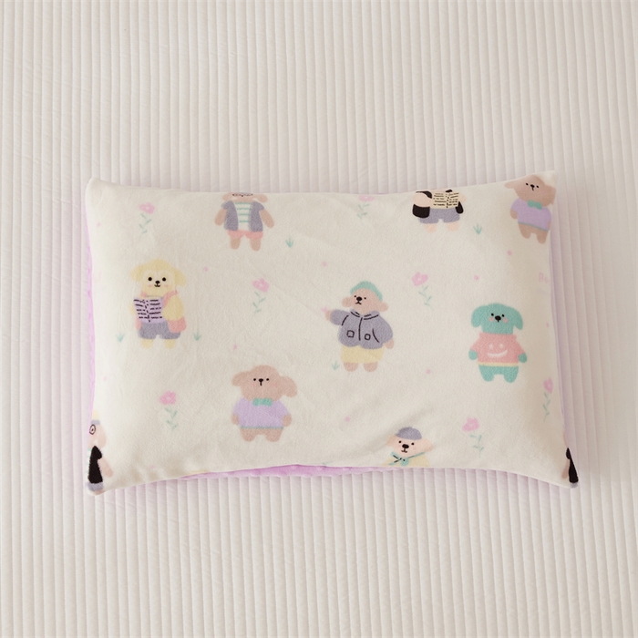 91家纺网 家纺一手货源 找家纺 艾佳宝贝 2024牛奶绒豆豆绒可拆式多功能防踢被 防踢被-缤纷熊多多