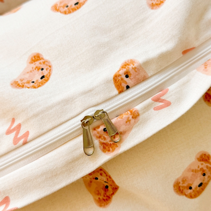 91家纺网 家纺一手货源 找家纺 千朵 2024新款全棉磨毛小清新印花四件套 维尼