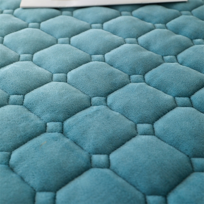 91家纺网 家纺一手货源 找家纺 凌云家纺 2025新款A类牛奶绒床垫软垫学生宿舍单人床褥可机洗 青于蓝