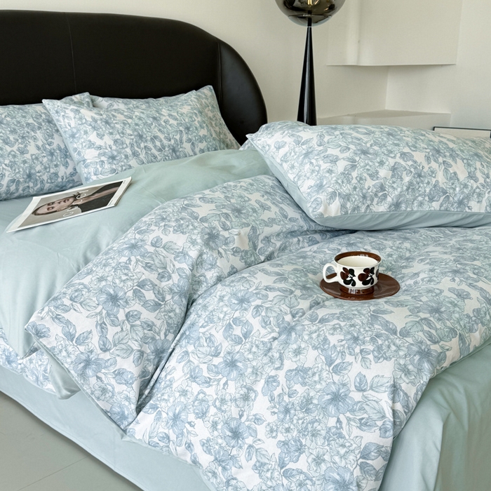 91家纺网 家纺一手货源 找家纺 （总）千朵 2024新款轻奢全棉磨毛四件套