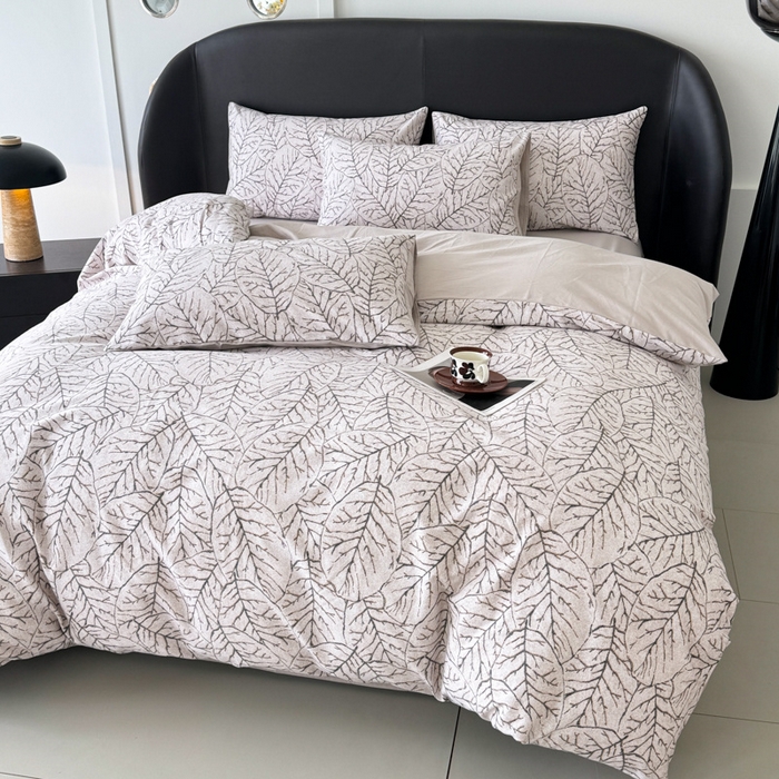 91家纺网 家纺一手货源 找家纺 千朵 2024新款轻奢全棉磨毛四件套 晨梦