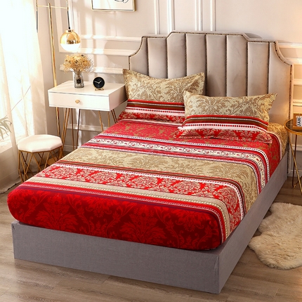 91家纺网 家纺一手货源 找家纺 （总）贝兰仙奴 2024新款利兹系列磨毛多规格单床笠