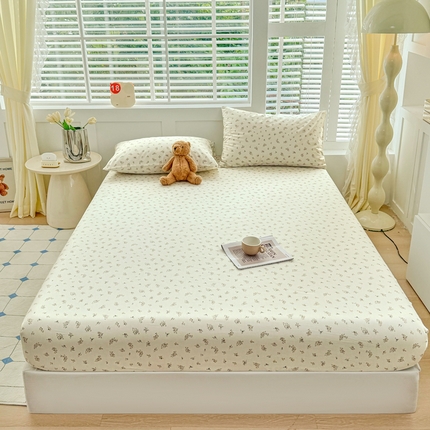 91家纺网 家纺一手货源 找家纺 （总）柠馨 2024新款简约全棉时尚印花床笠