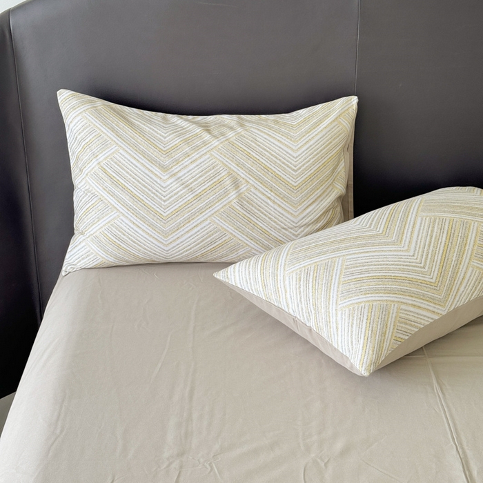 91家纺网 家纺一手货源 找家纺 千朵 2024新款轻奢全棉磨毛四件套 艾文绿