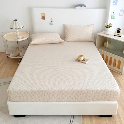 91家纺网 家纺一手货源 找家纺 （总）柠馨 2024新款简约全棉时尚印花床笠