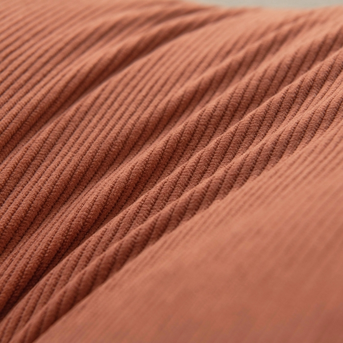 91家纺网 家纺一手货源 找家纺 美达人 2024新款灯芯绒面包款床头靠垫 焦糖色