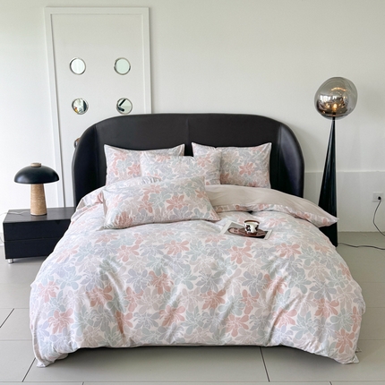 千朵 2024新款轻奢全棉磨毛四件套 语叶