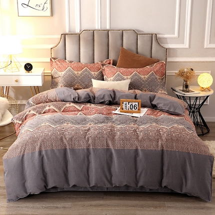 91家纺网 家纺一手货源 找家纺 （总）贝兰仙奴 2024新款利兹系列磨毛多规格四件套