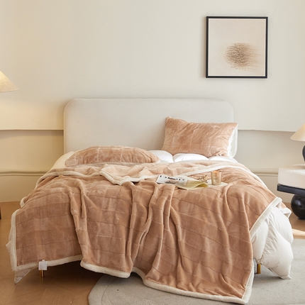 91家纺网 家纺一手货源 找家纺 （总）铭动家纺 2024新款方格系列毯子