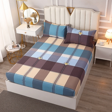 91家纺网 家纺一手货源 找家纺 （总）贝兰仙奴 2024新款利兹系列磨毛多规格单床笠