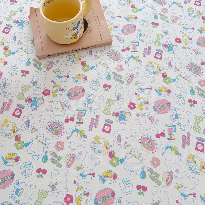 91家纺网 家纺一手货源 找家纺 柠馨 2024新款简约全棉时尚印花床笠 枝枝桃桃