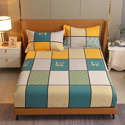 91家纺网 家纺一手货源 找家纺 （总）贝兰仙奴 2024新款利兹系列磨毛多规格单床笠