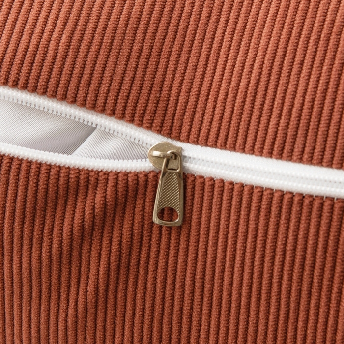 91家纺网 家纺一手货源 找家纺 美达人 2024新款灯芯绒面包款床头靠垫 焦糖色