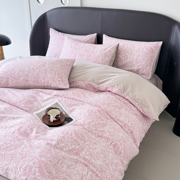 91家纺网 家纺一手货源 找家纺 千朵 2024新款轻奢全棉磨毛四件套 菲洛蒙