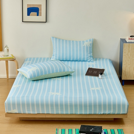 91家纺网 家纺一手货源 找家纺 （总）8小时家纺 2024新款40s双层纱单品四件套系列-床笠