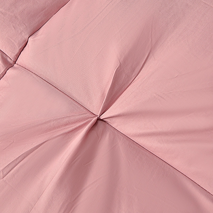 91家纺网 家纺一手货源 找家纺 兰言诺羽绒被 2025新款雅韵-全棉柔赛丝纽花羽绒被 豆沙