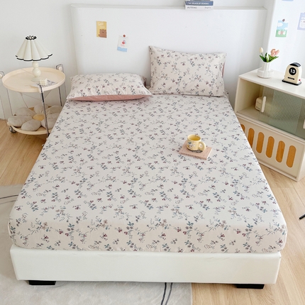 91家纺网 家纺一手货源 找家纺 （总）柠馨 2024新款简约全棉时尚印花床笠