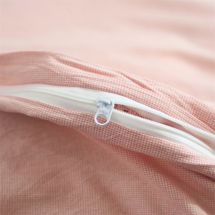 91家纺网 家纺一手货源 找家纺 三沁家居 2025新款格子色织全棉水洗棉四件套直播爆款量大价优 千鸟格玉