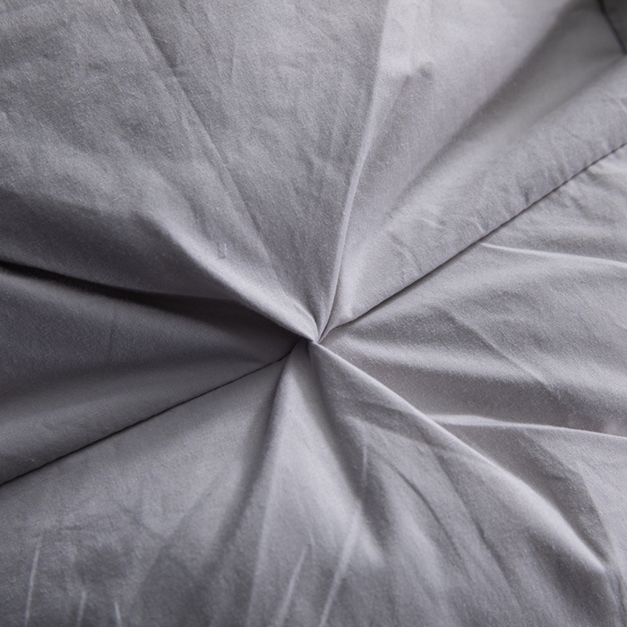 91家纺网 家纺一手货源 找家纺 兰言诺羽绒被 2025新款雅韵-全棉柔赛丝纽花羽绒被 灰色