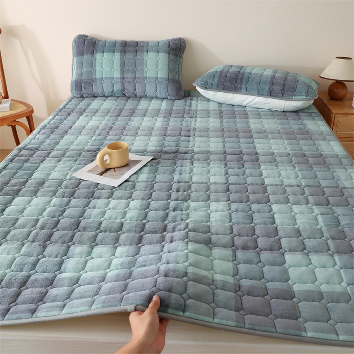 91家纺网 家纺一手货源 找家纺 凌云家纺 2025新款A类牛奶绒床垫软垫学生宿舍单人床褥可机洗 青春之声