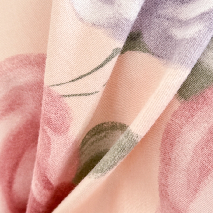 91家纺网 家纺一手货源 找家纺 千朵 2024新款全棉磨毛小清新印花四件套 玫瑰恋