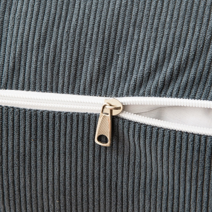 91家纺网 家纺一手货源 找家纺 美达人 2024新款灯芯绒面包款床头靠垫 深灰