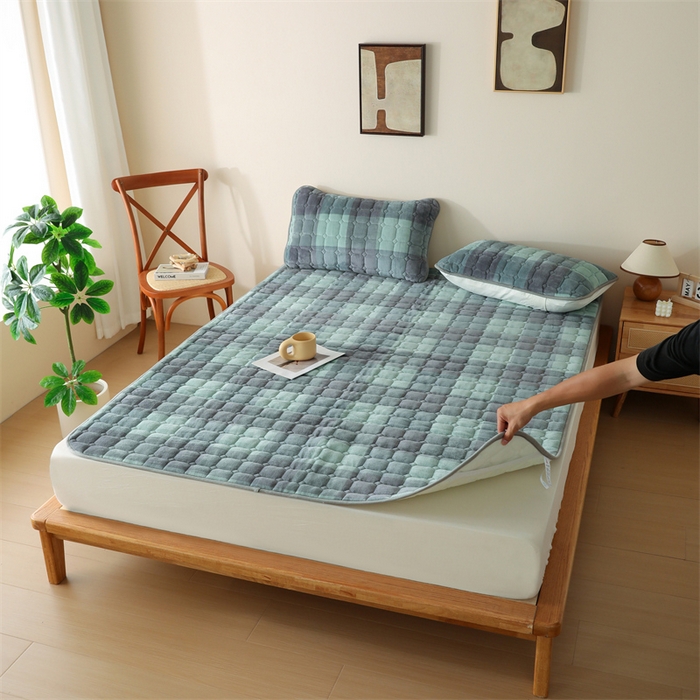 91家纺网 家纺一手货源 找家纺 凌云家纺 2025新款A类牛奶绒床垫软垫学生宿舍单人床褥可机洗 青春之声