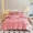 91家纺网 家纺一手货源 找家纺 可以家居 2024新款全消光牛奶绒云绒法兰绒四件套-小甜心 粉豆沙