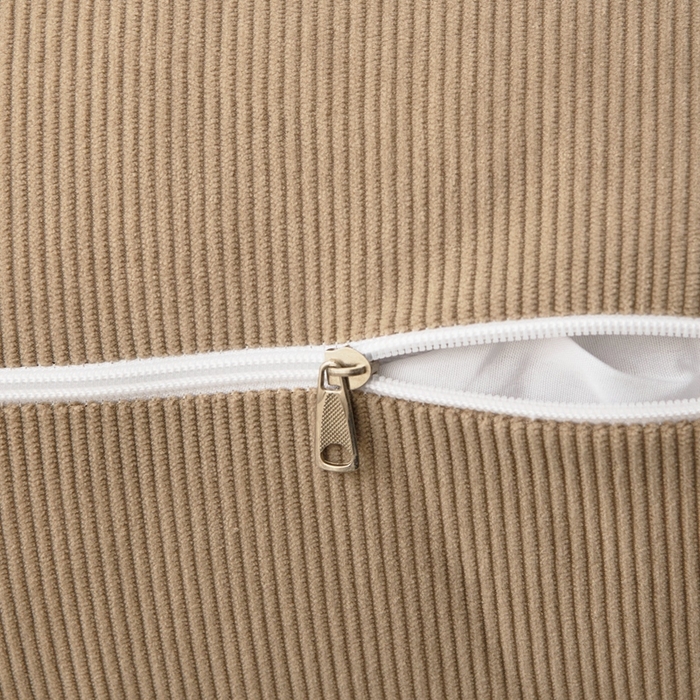 91家纺网 家纺一手货源 找家纺 美达人 2024新款灯芯绒面包款床头靠垫 驼色