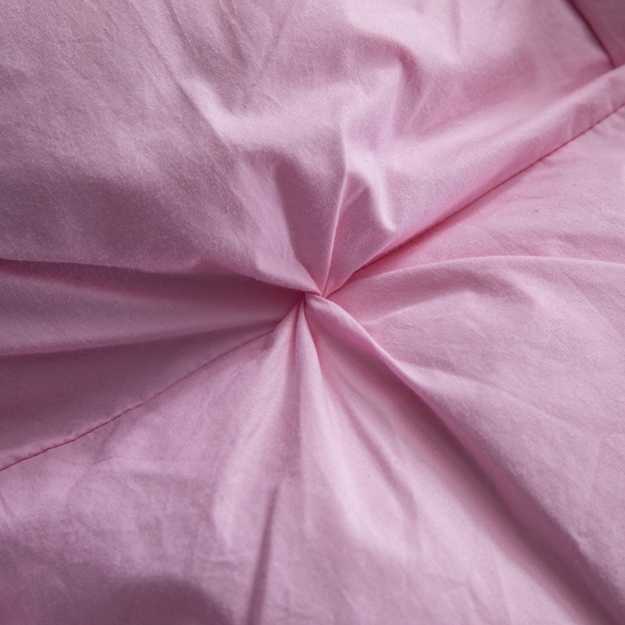 91家纺网 家纺一手货源 找家纺 兰言诺羽绒被 2025新款雅韵-全棉柔赛丝纽花羽绒被 粉色