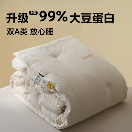 91家纺网 家纺一手货源 找家纺 （总）2025新款A类纯棉水洗皱皱格99大豆被系列