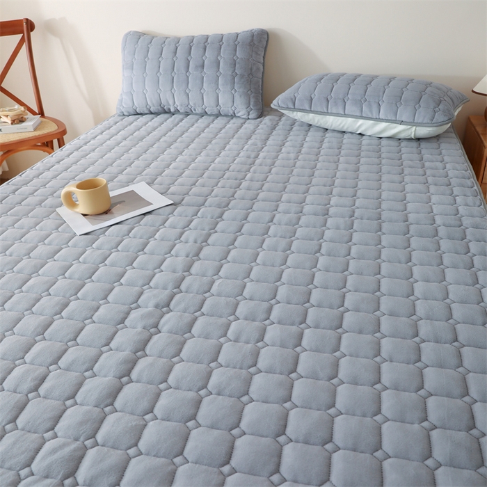 91家纺网 家纺一手货源 找家纺 凌云家纺 2025新款A类牛奶绒床垫软垫学生宿舍单人床褥可机洗 炫耀灰