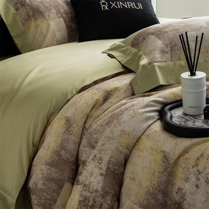 91家纺网 家纺一手货源 找家纺 （总）馨蕊家居 2024新款100s金太阳艾阳绒磨毛系列-瑰丽