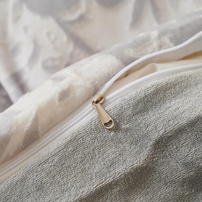 91家纺网 家纺一手货源 找家纺 鑫琪莱家纺 2024新款着色烂花牛奶绒四件套 花涧-水墨