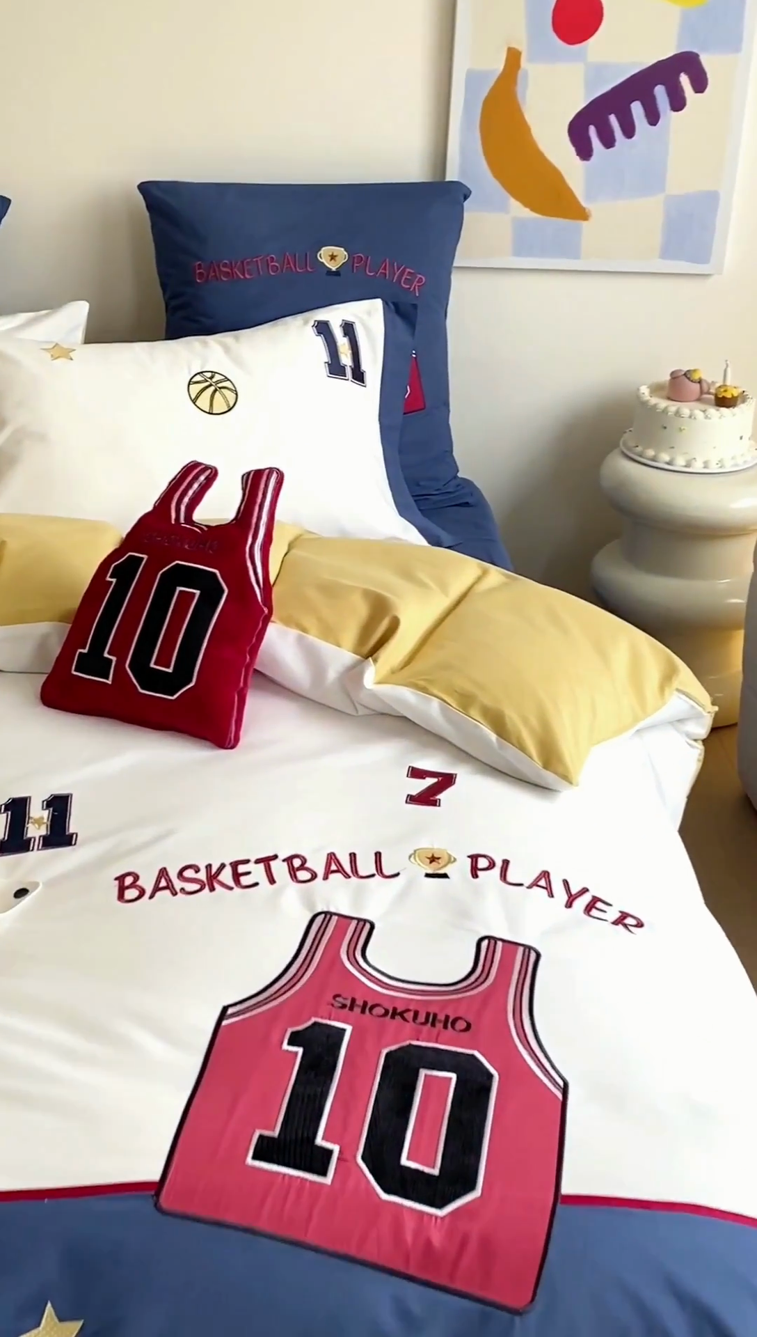 91家纺网 家纺一手货源 找家纺 （总）星野 2024秋冬新款100支长绒棉加厚磨毛刺绣贴布绣四件套-篮球派