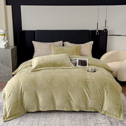 91家纺网 家纺一手货源 找家纺 （总）航途席业 2025新款牛奶绒四件套-唯爱系列